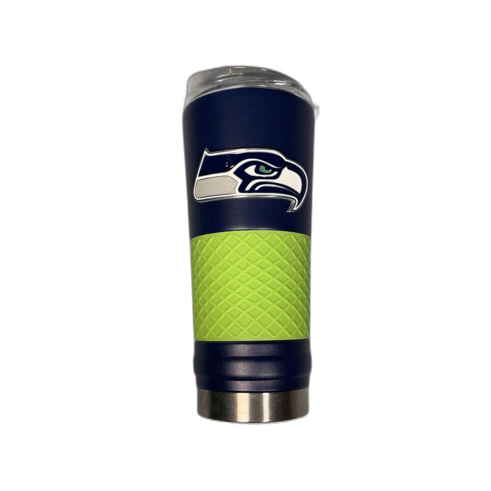 NFL Seattle Seahawks 24 OZ Powder-Coated Draft Beverage Tumbler with Grip